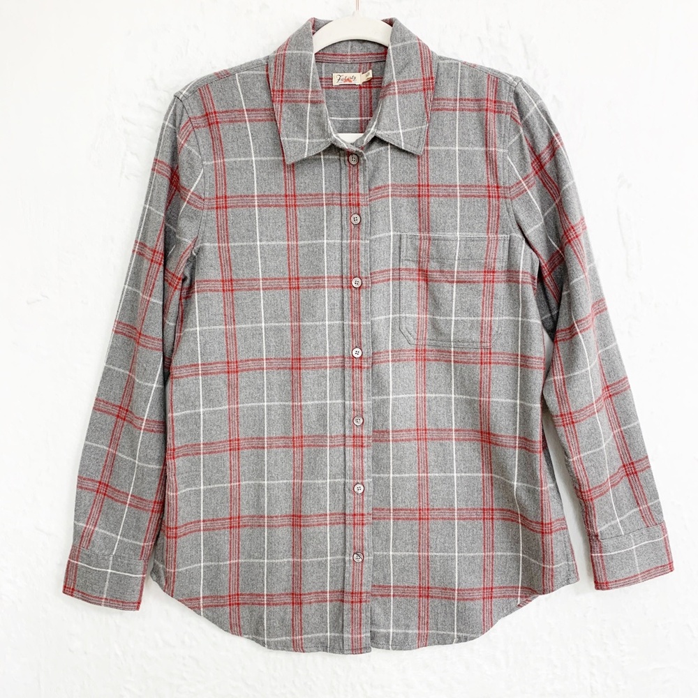 Faherty The Classic Flannel Shirt in Juliet Plaid Sz S - Picture 3 of 14